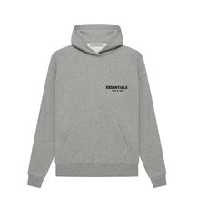 Essentials Dark Oatmeal Velvet Hoodie