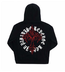 Revenge Web Cross Black Hoodie