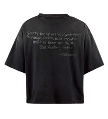 Lost Shdws Frown Tee Black