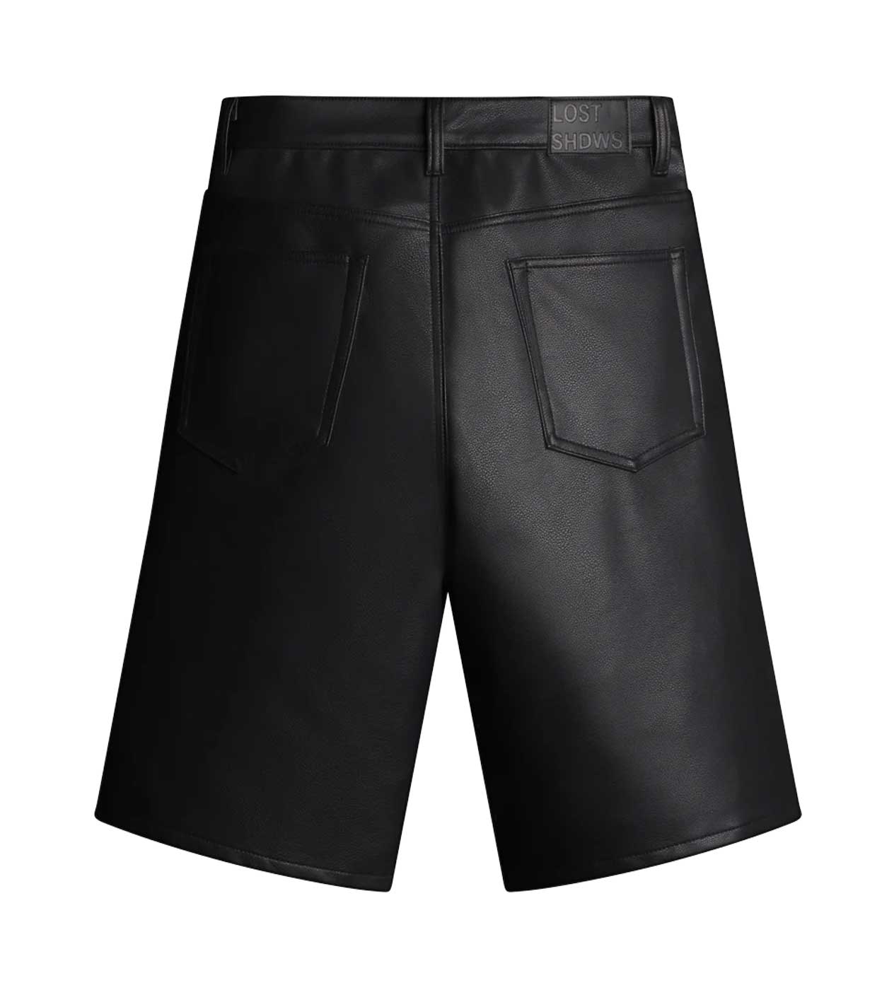 Lost Shdws Leather Shorts Black/Red