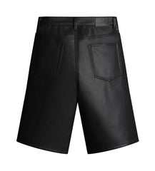 Lost Shdws Leather Shorts Black/Red