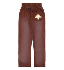 Vertabrae Logo Sweatpants Brown