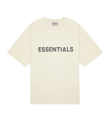 Essentials Cream Tee Front Logo